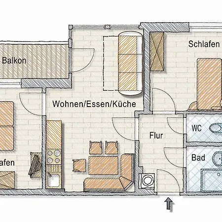 Apartamento Gastehaus Bergwelt